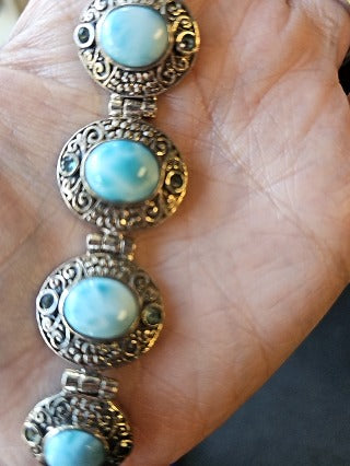 NEW STERLING BLUE TOPAZ